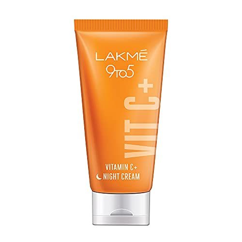 Lakme Vitamin C+ Night Cream, For Healthy & Glowing Skin With Vit C, Murumuru Butter & Shea Butter, Non Greasy, 50 G