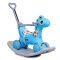Popo Toys Dino Dlx Rocker Cum Rider With Side Support (Blue)| 3-In-1 Rocker For Kids Birthday Gift For Kids/Boys/Girls/ With Musical & Lightning Toy | Cute Character