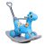 Popo Toys Dino Dlx Rocker Cum Rider With Side Support (Blue)| 3-In-1 Rocker For Kids Birthday Gift For Kids/Boys/Girls/ With Musical & Lightning Toy | Cute Character