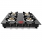 Pigeon Aster Gas Stove 4 Burner With High Powered Brass Burner, Gas Cooktop With Glass Top And Powder Coated Body, Black, (14297)