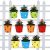 Trustbasket Round Dotted Railing Planters (Multicolour, Pack Of 10)