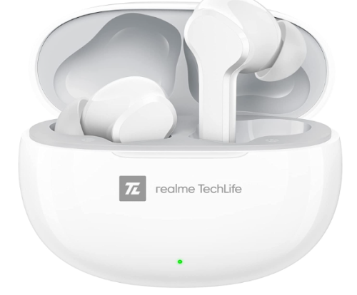 realme TechLife Buds T100 Bluetooth Truly Wireless in Ear Earbuds with mic