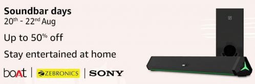Soundbar Dys 20th – 22nd Aug