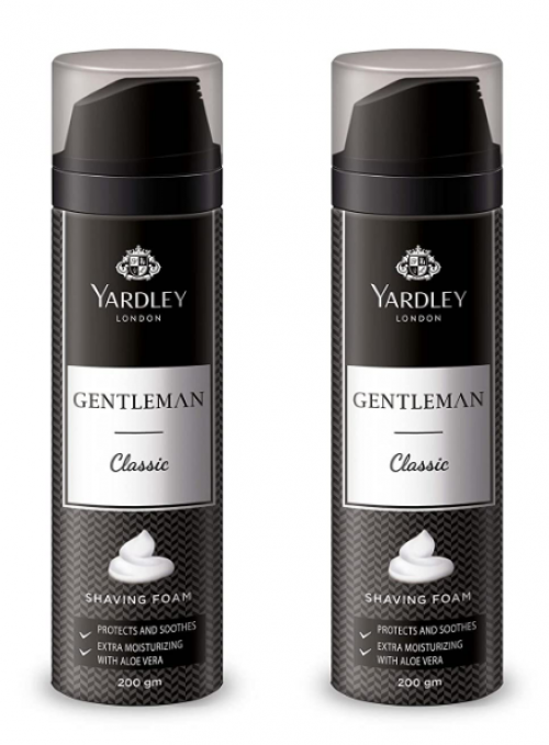 Yardley London Gentleman Classic Shaving with Aloe Vera Foam, 200g